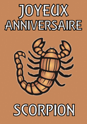 Célébration scorpion avec éclat et joie